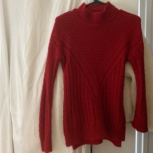 Red knit sweater by hippie rose size medium